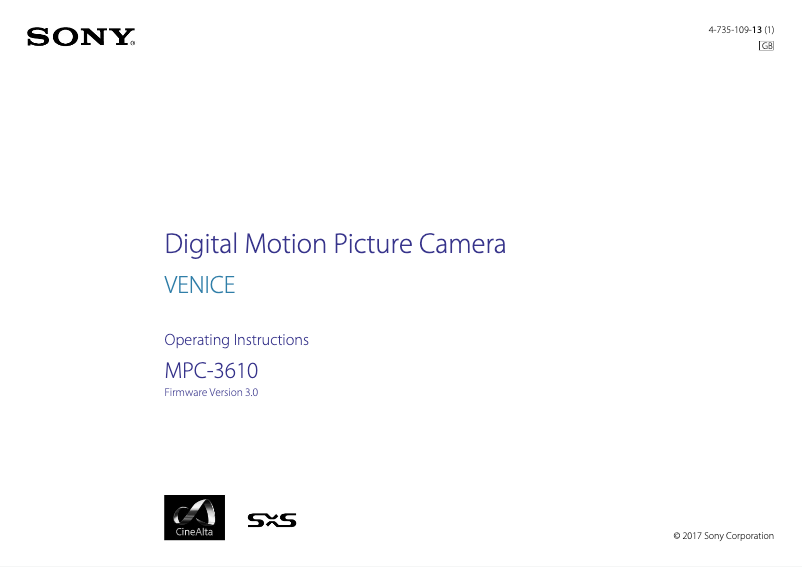 Page 1 de la notice Manuel utilisateur Sony MPC-3610