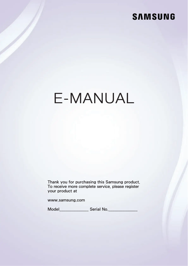 Page 1 de la notice Manuel utilisateur Samsung Series 4 UN32J4290AF