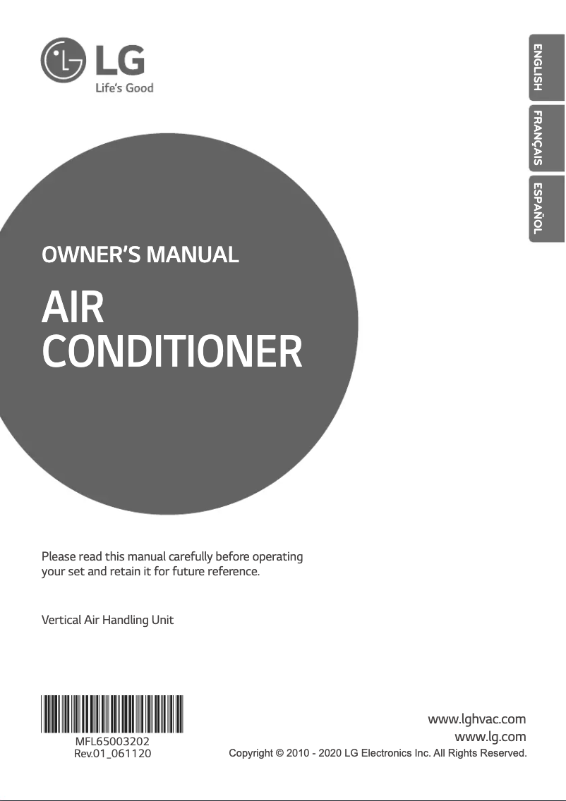 Página 1 del manual Manual de usuario LG ARNU303NJA4