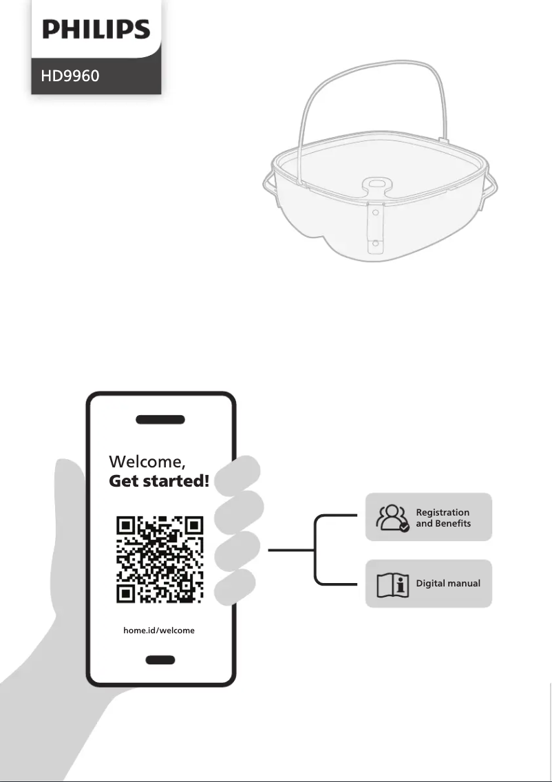Page 1 de la notice Manuel utilisateur Philips HD9960
