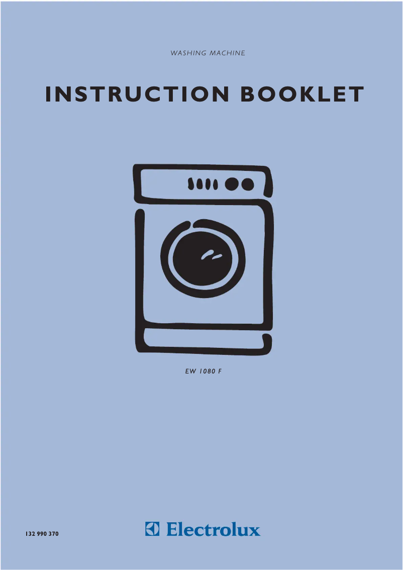 Page 1 de la notice Manuel utilisateur Electrolux EW1080F