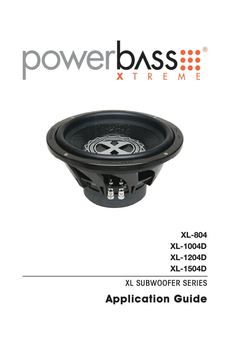 Page 1 de la notice Manuel utilisateur PowerBass XL-1504D