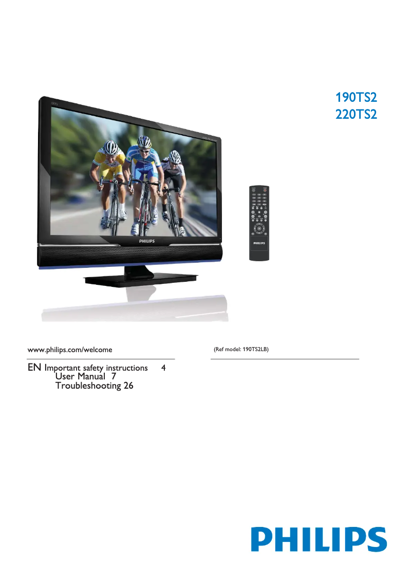 First page image of the manual for 220TS2LB