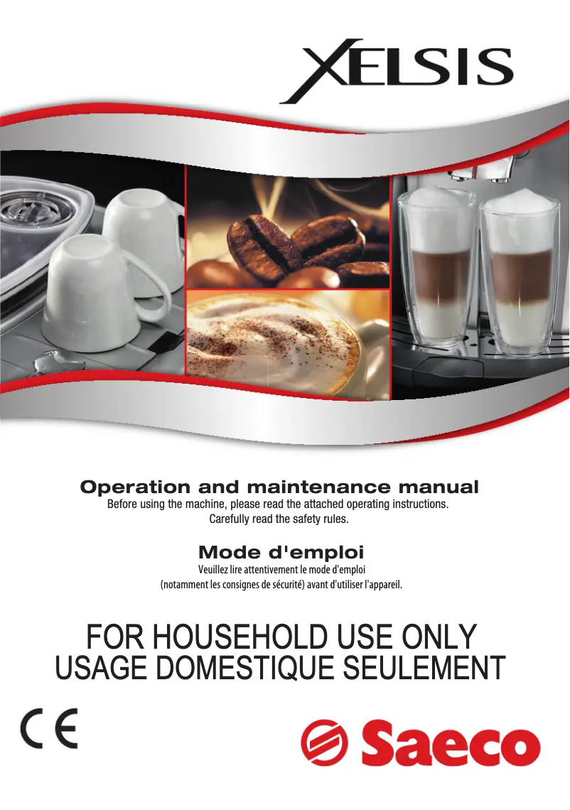 Page 1 de la notice Manuel utilisateur Philips Saeco Xelsis HD8944