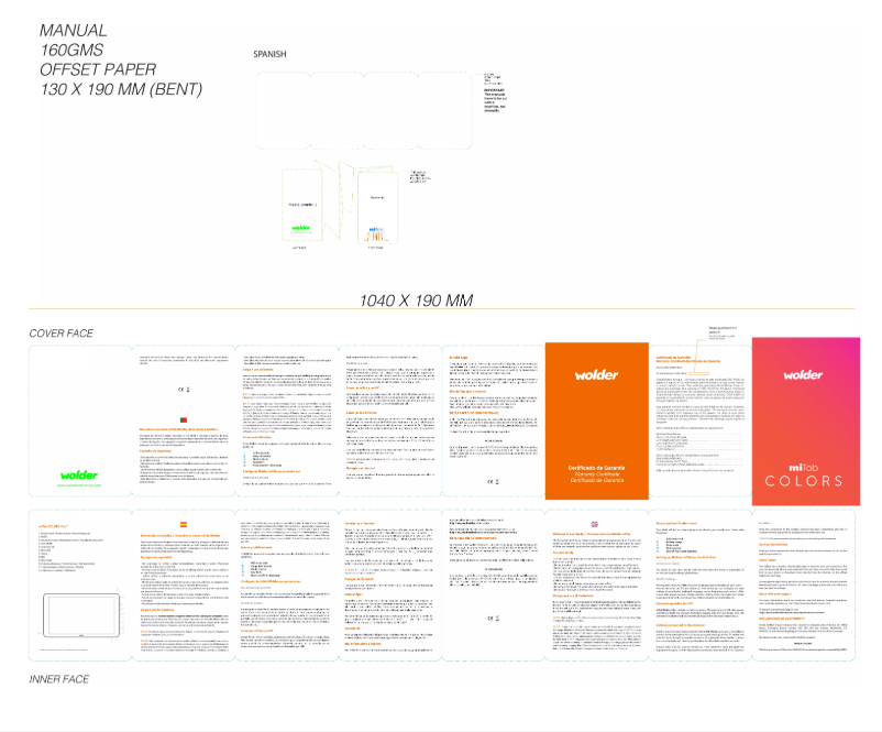 Page 1 de la notice Manuel utilisateur Wolder MiTab Colors 10.1