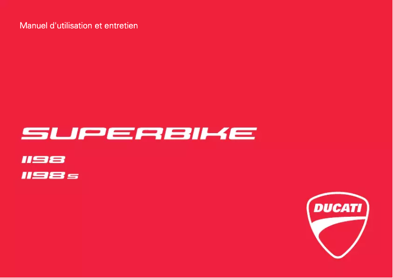 Page 1 de la notice Manuel utilisateur Ducati 1198 S (2010)