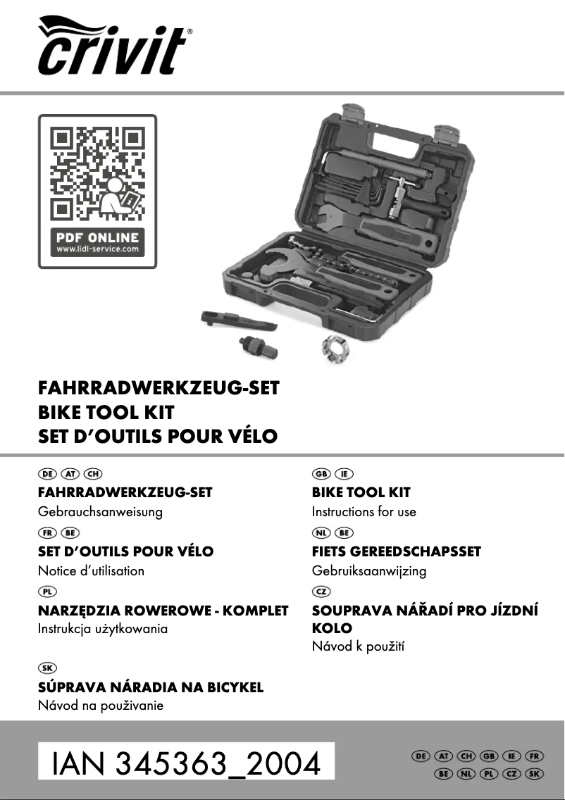 Página 1 del manual Manual de usuario Crivit IAN 345363