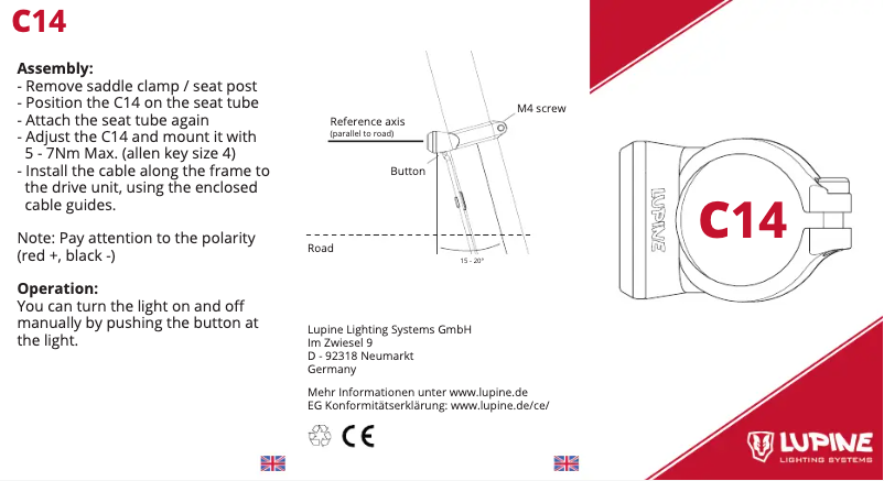 Image de la première page du manuel de l'appareil C14