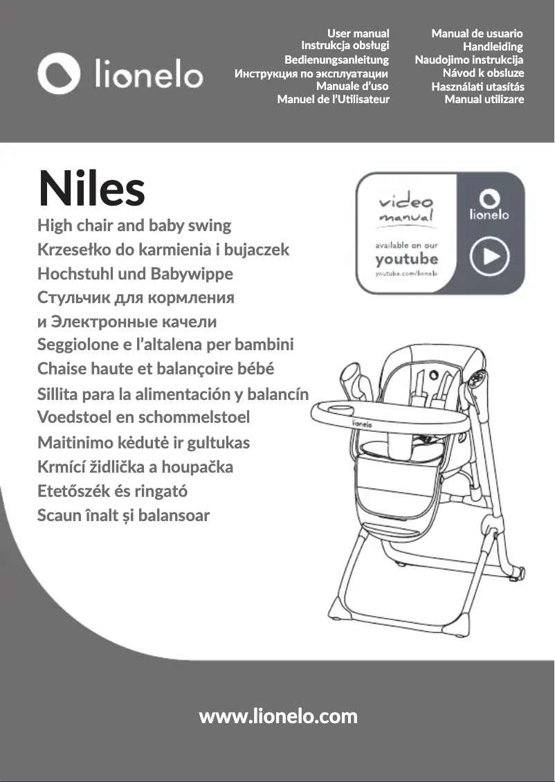 Page 1 de la notice Manuel utilisateur Lionelo Niles