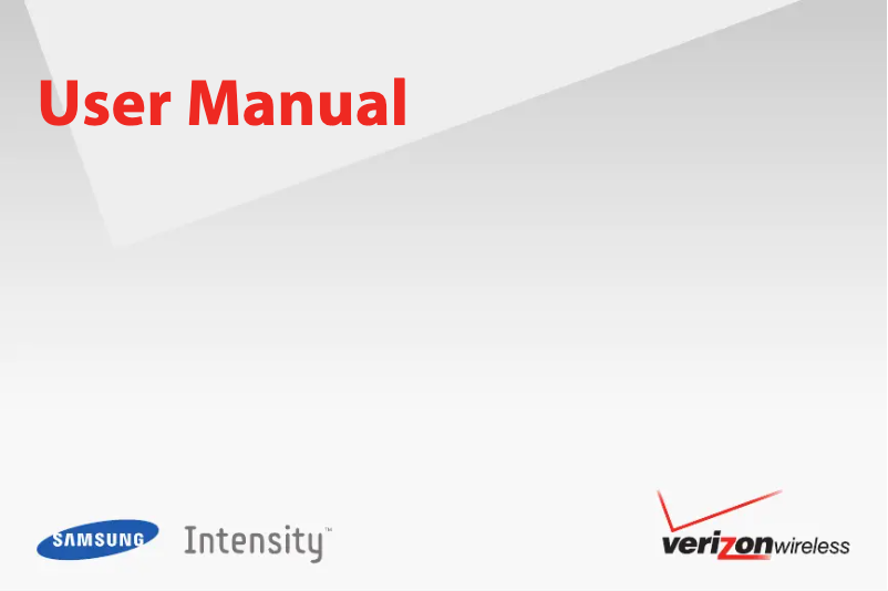 Imagen de la primera página del manual del dispositivo Intensity