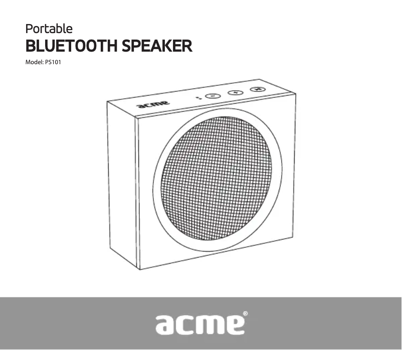 Image de la première page du manuel de l'appareil PS101