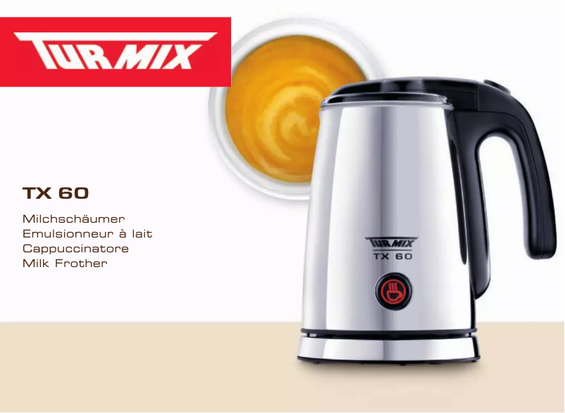Page 1 de la notice Manuel utilisateur Turmix TX 60