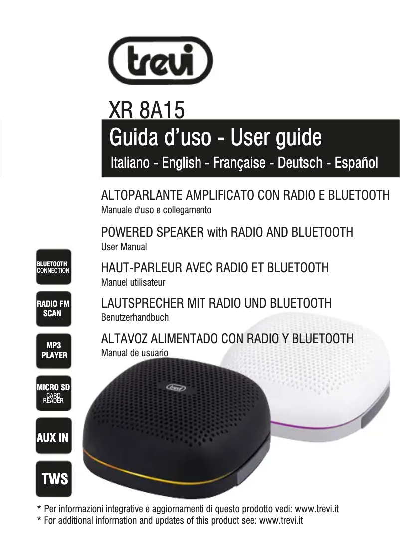 Page n°1 - Manuel utilisateur Trevi XR 8A15