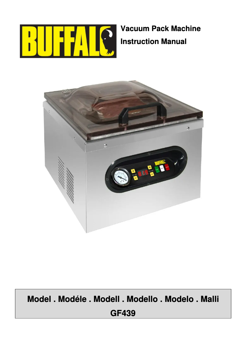 Page 1 de la notice Manuel utilisateur Buffalo GF439