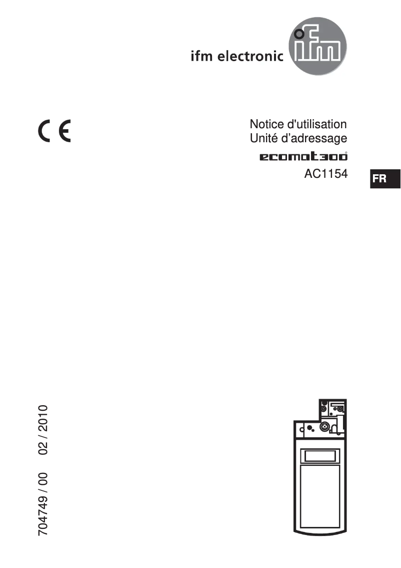Page 1 de la notice Manuel utilisateur IFM AC1154