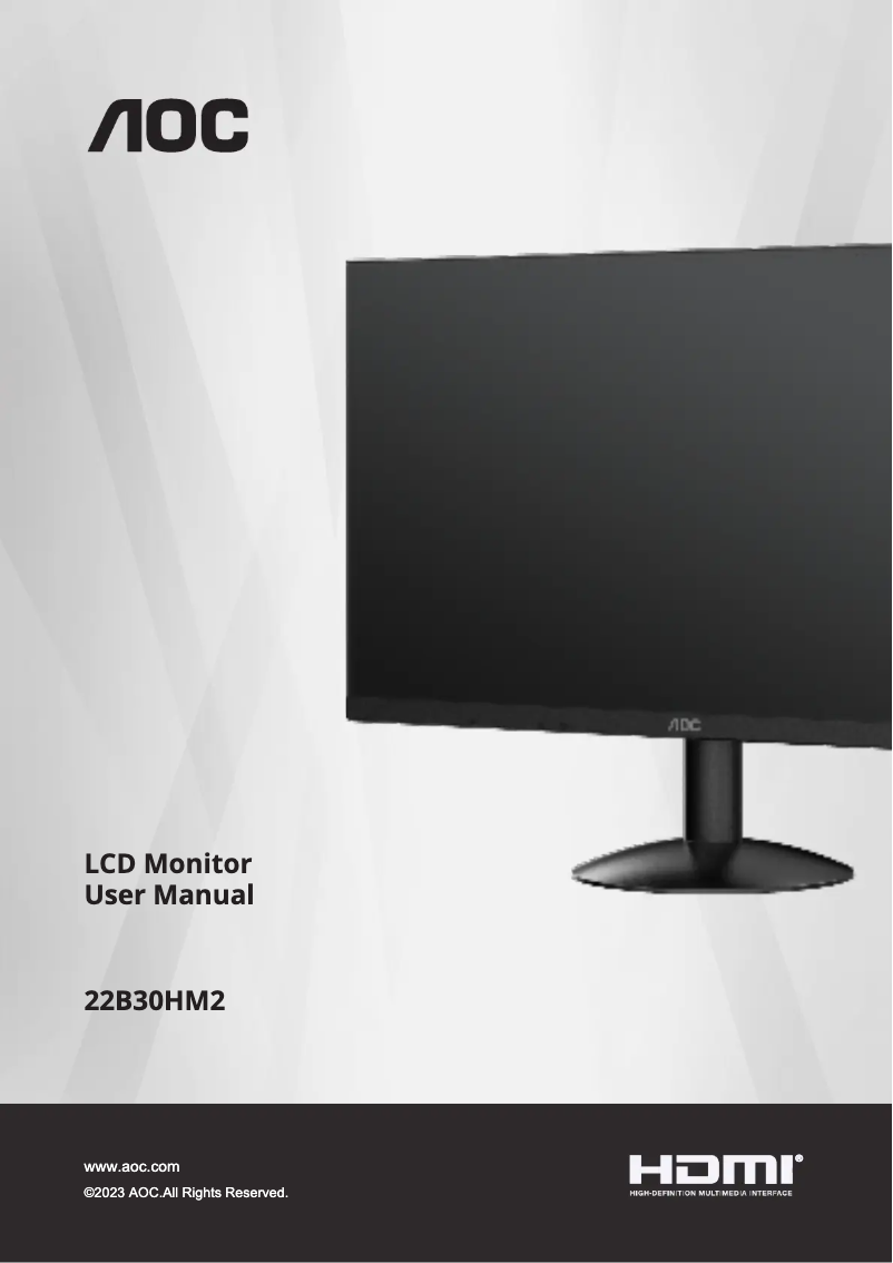 Image de la première page du manuel de l'appareil 22B30HM2