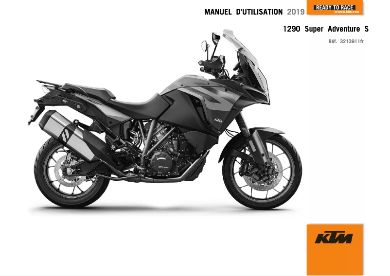 Página 1 del manual Manual de usuario KTM 1290 Super Adventure S (2019)