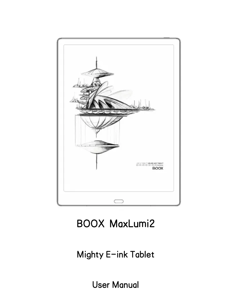 Page n°1 - Manuel utilisateur Onyx BOOX Max Lumi 2