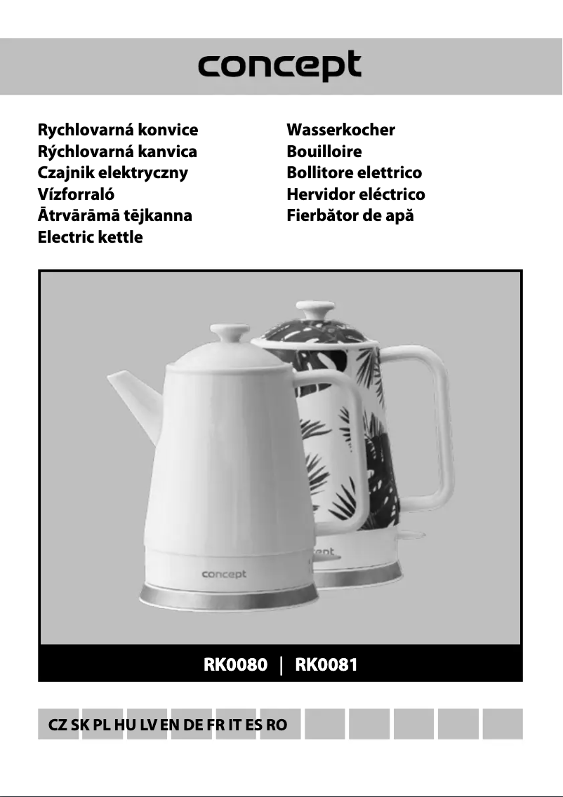 Image de la première page du manuel de l'appareil RK0081