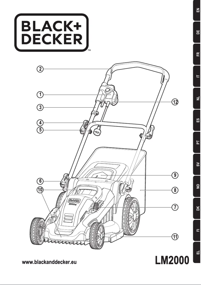 Page n°1 - Manuel utilisateur Black & Decker LM2000