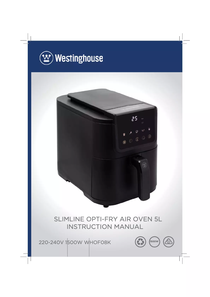 Page n°1 - Manuel utilisateur Westinghouse WHOF08K
