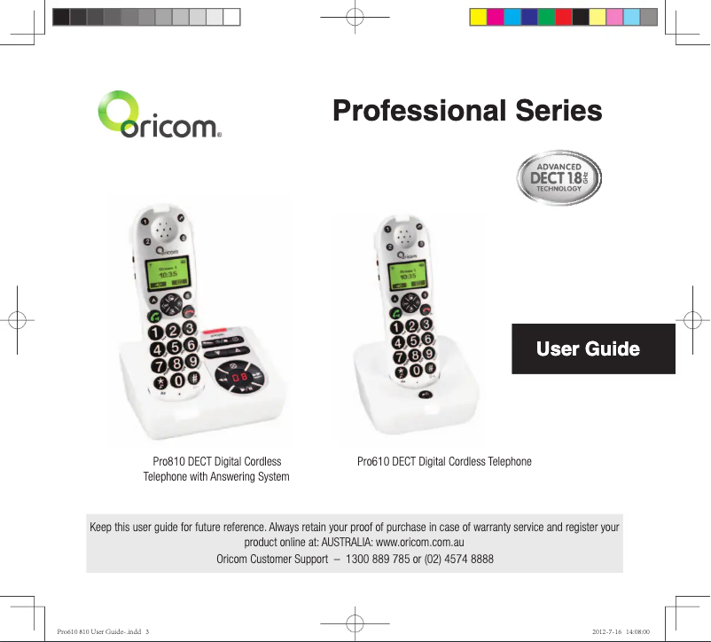 Imagen de la primera página del manual del dispositivo PRO610