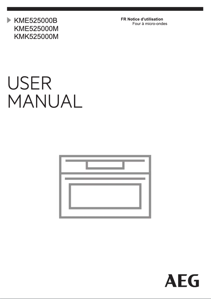 Page 1 of the manual User Manual AEG KME525000M