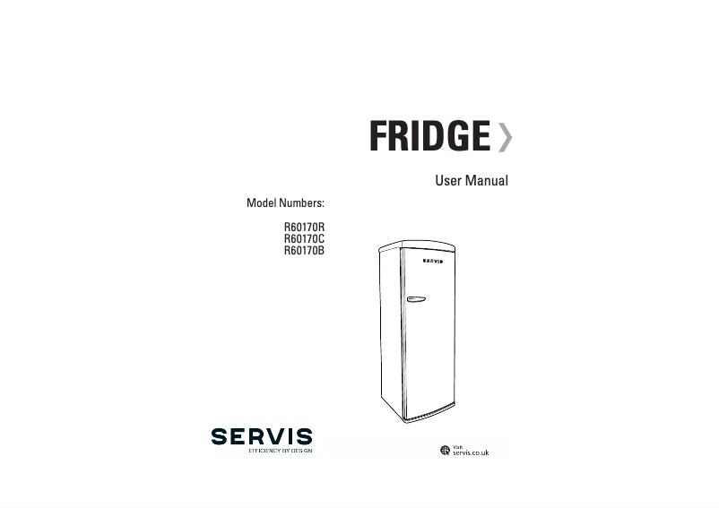 Page 1 de la notice Manuel utilisateur Servis R60170B