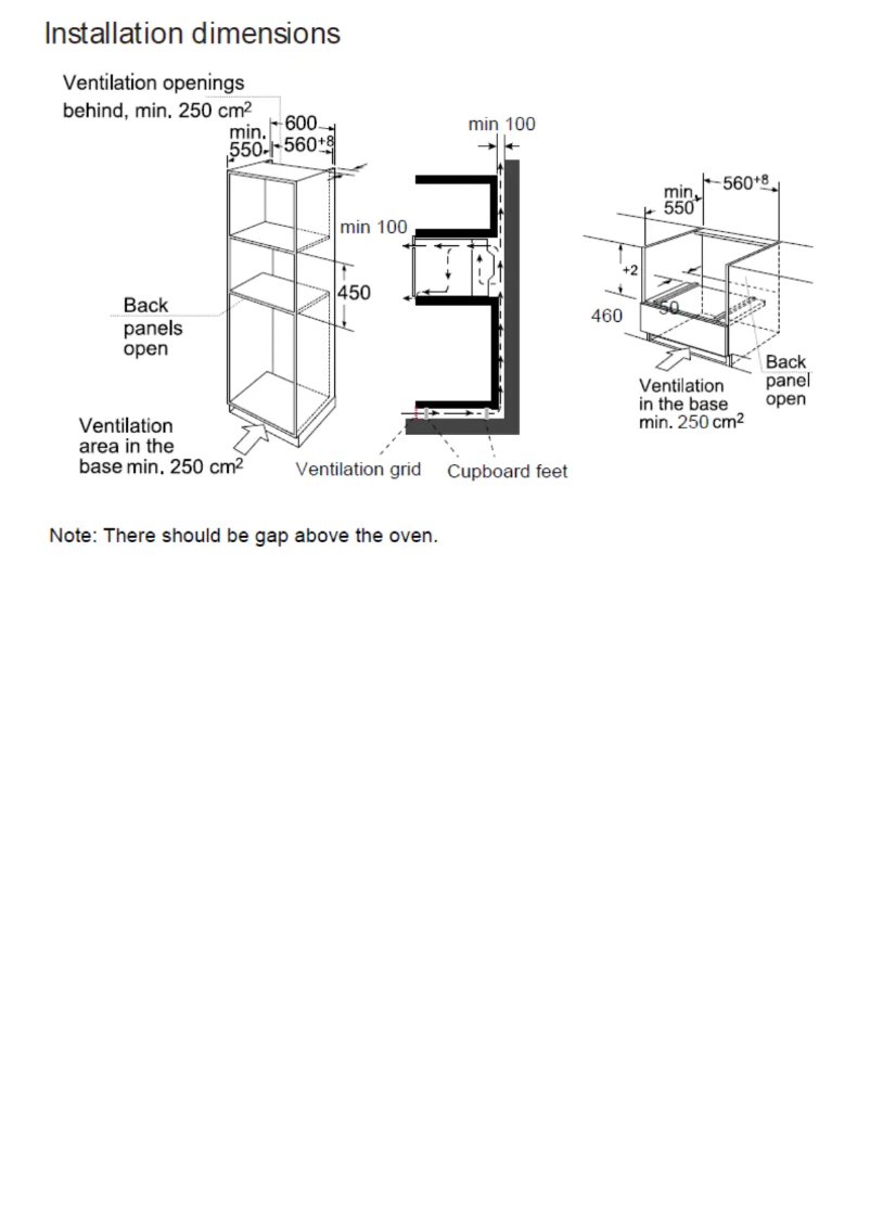 Página 1 del manual Guía de instalación Rosieres RFVS 580X