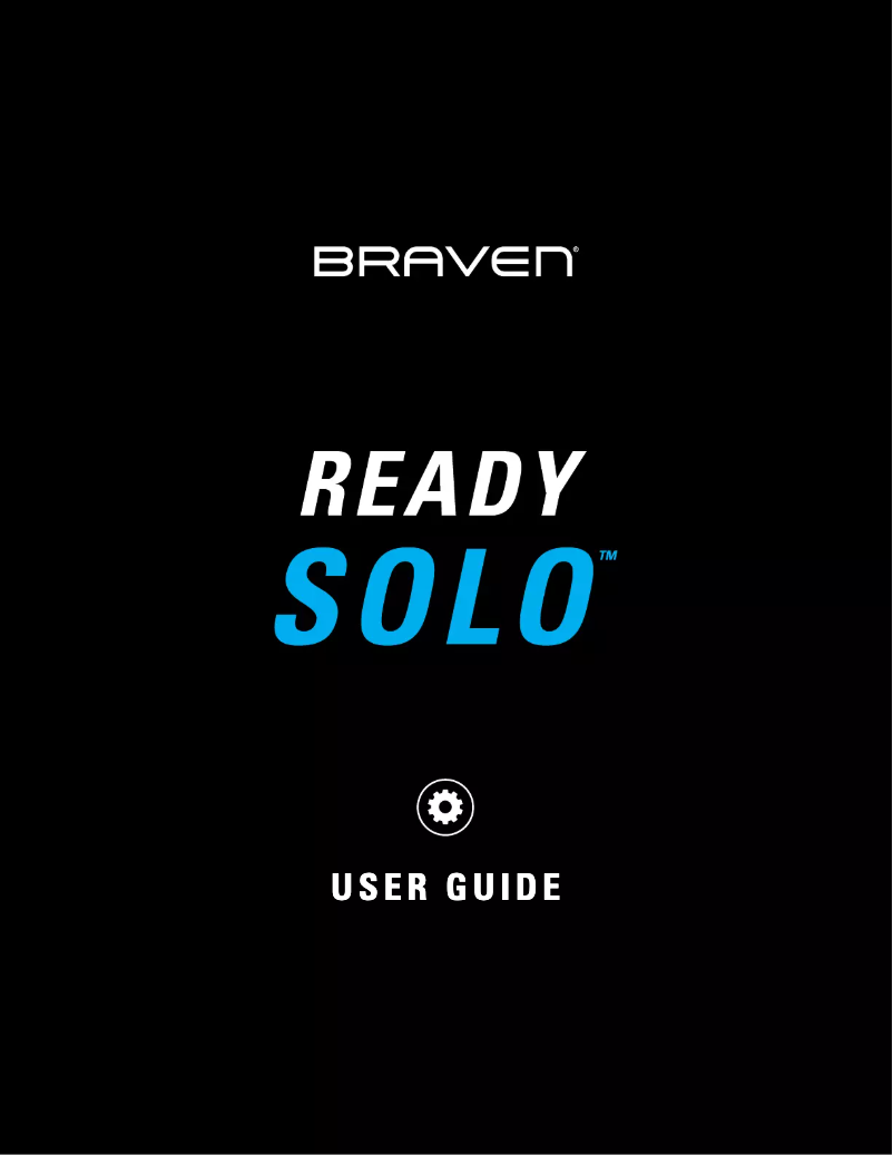 Página 1 del manual Manual de usuario Braven Ready Solo