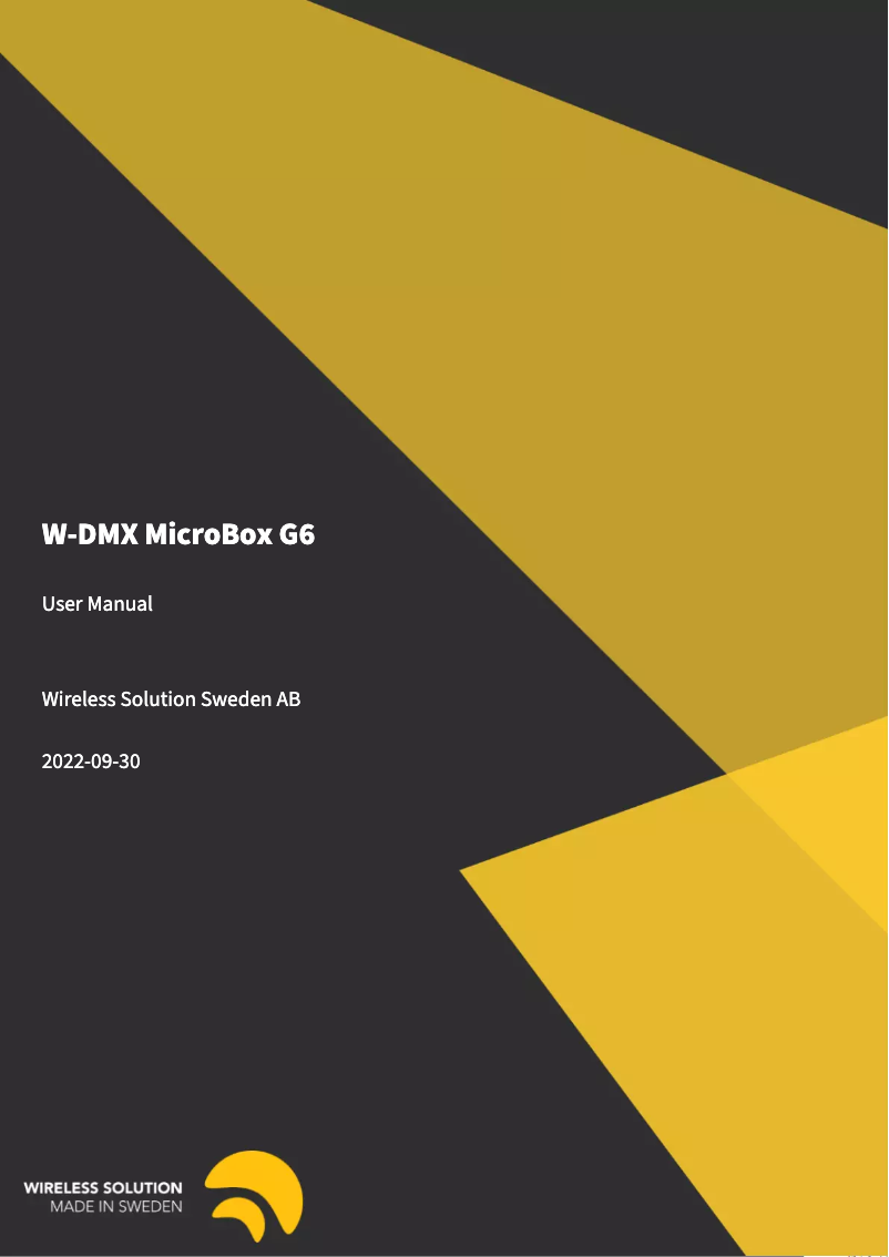 Page n°1 - Manuel utilisateur Wireless Solution Micro R-512 G6