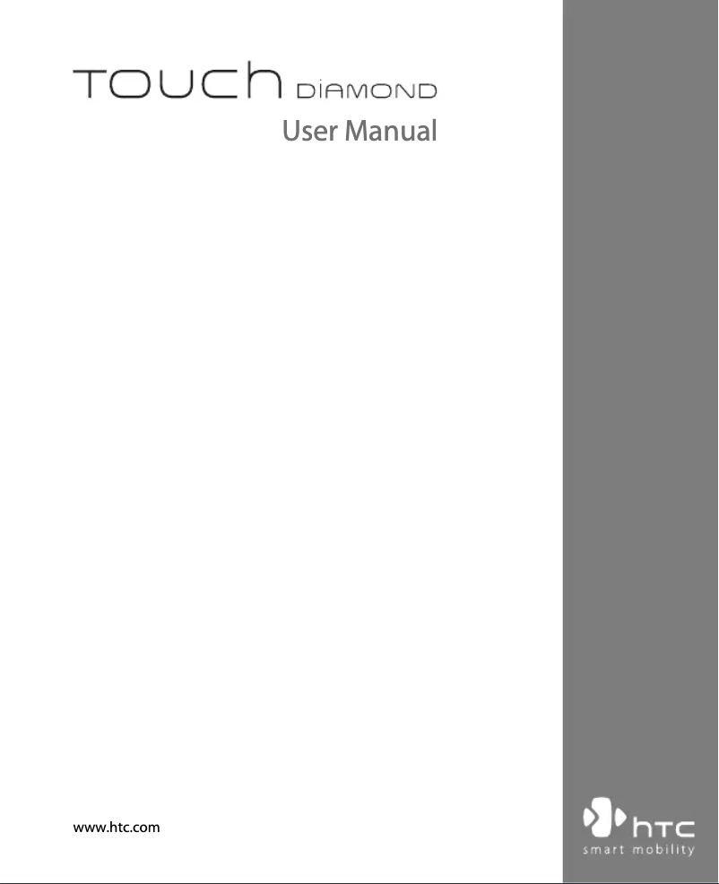 Page n°1 - Manuel utilisateur HTC Touch Diamond