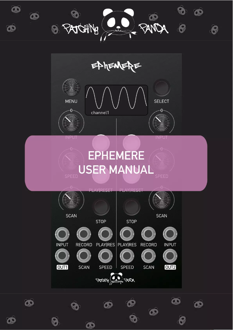 Page n°1 - Manuel utilisateur Patching Panda Ephemere