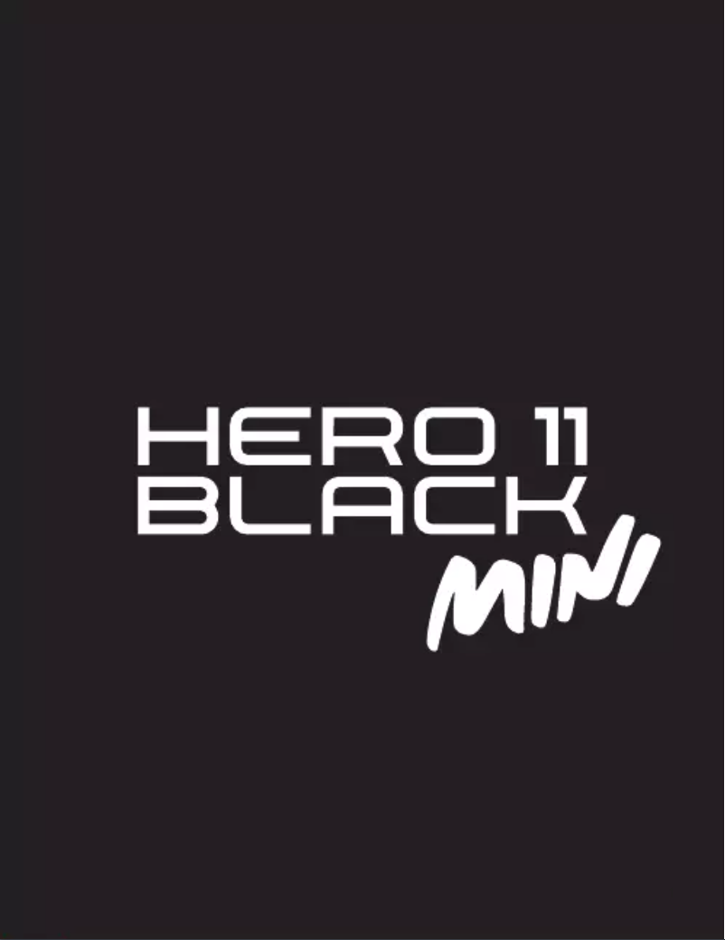 Image de la première page du manuel de l'appareil Hero 11 Black Mini