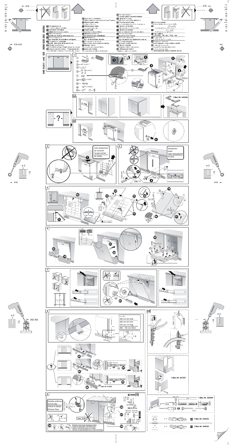 Page n°1 - Guide d'installation Siemens SR68T091EU