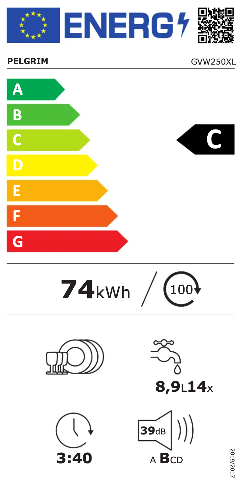 Image de la première page du manuel de l'appareil GVW250XL