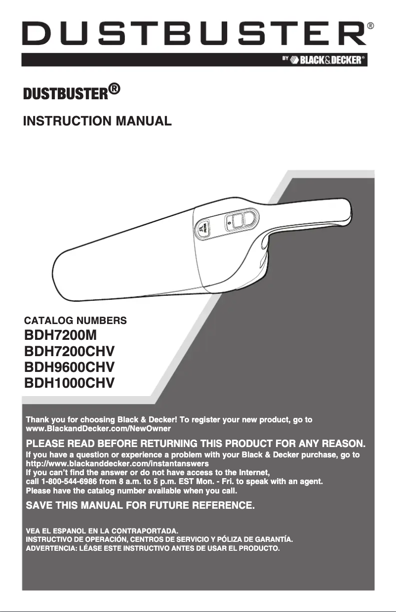 Imagen de la primera página del manual del dispositivo BDH7200CHV