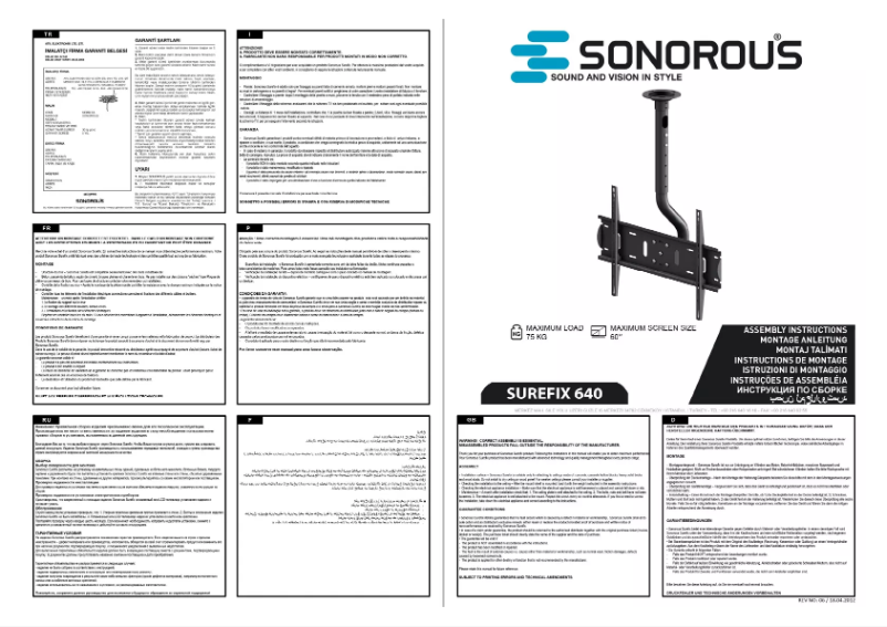 Page n°1 - Manuel utilisateur Sonorous Surefix 640