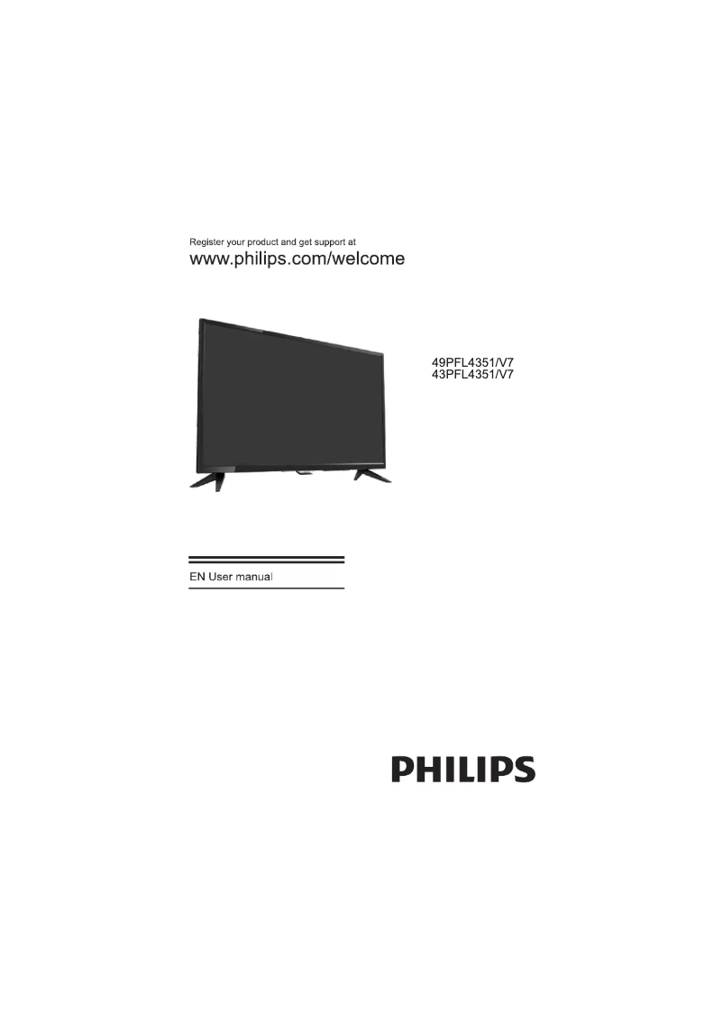 Page 1 de la notice Manuel utilisateur Philips 4000 series 43PFL4351