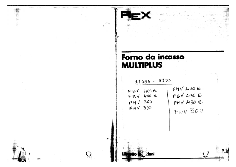 Page n°1 - Manuel utilisateur Rex Multiplus FMV430E