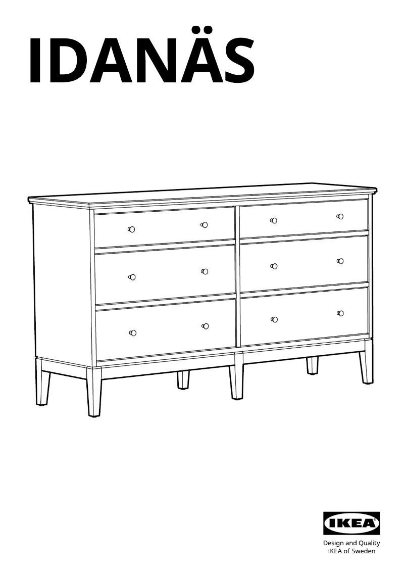 Page 1 de la notice Manuel utilisateur Ikea IDANÄS 904.587.11