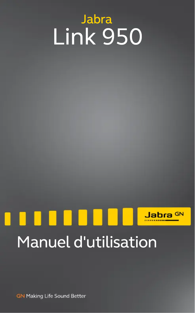 Page 1 de la notice Manuel utilisateur Jabra Link 950