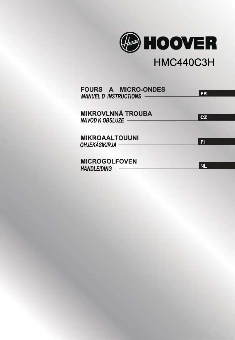 Page 1 de la notice Manuel utilisateur Hoover HMC440C3H-80