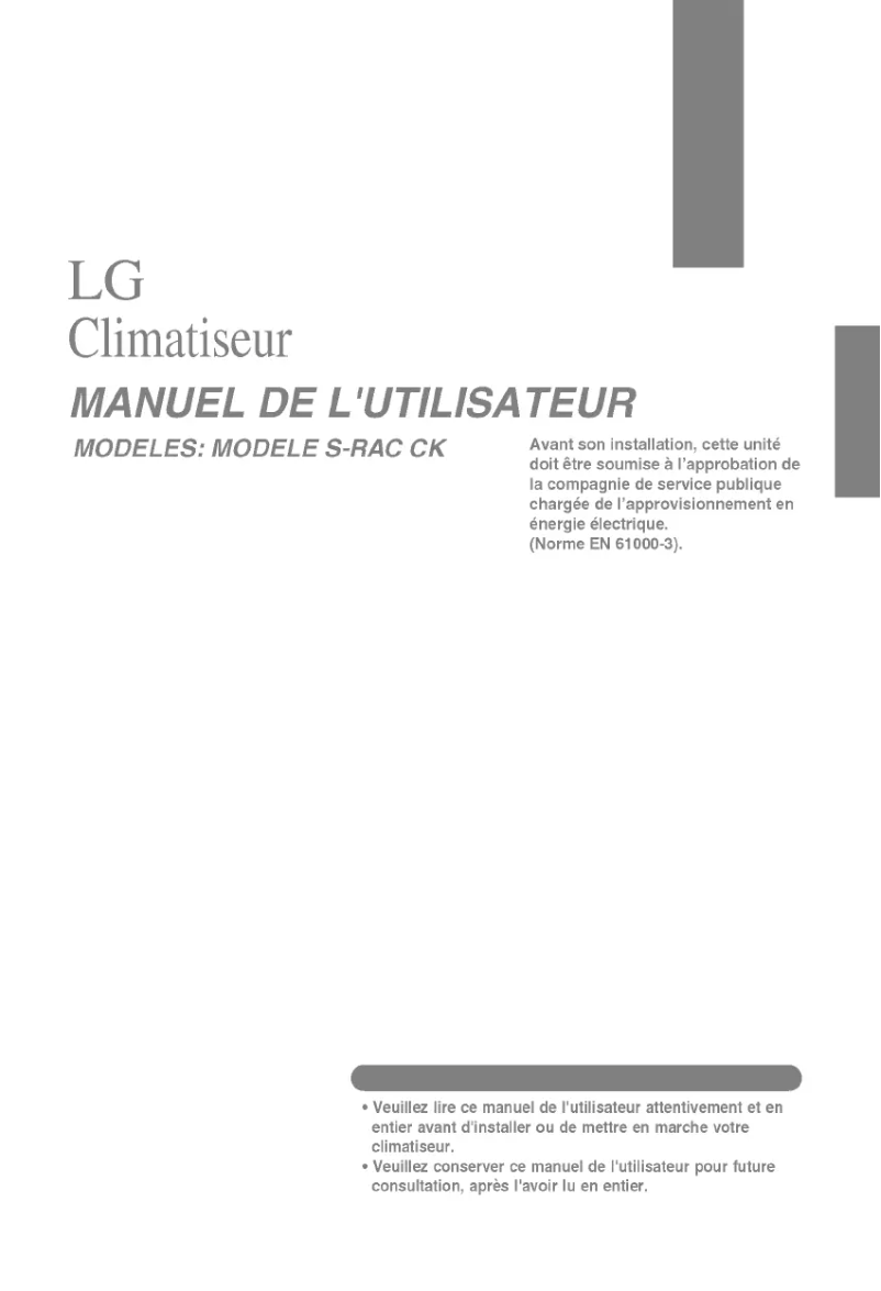 First page image of the manual for LS-C096QLA2