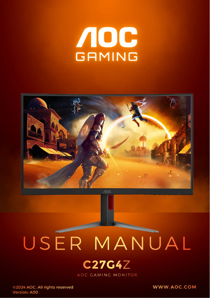 Image de la première page du manuel de l'appareil C27G4Z