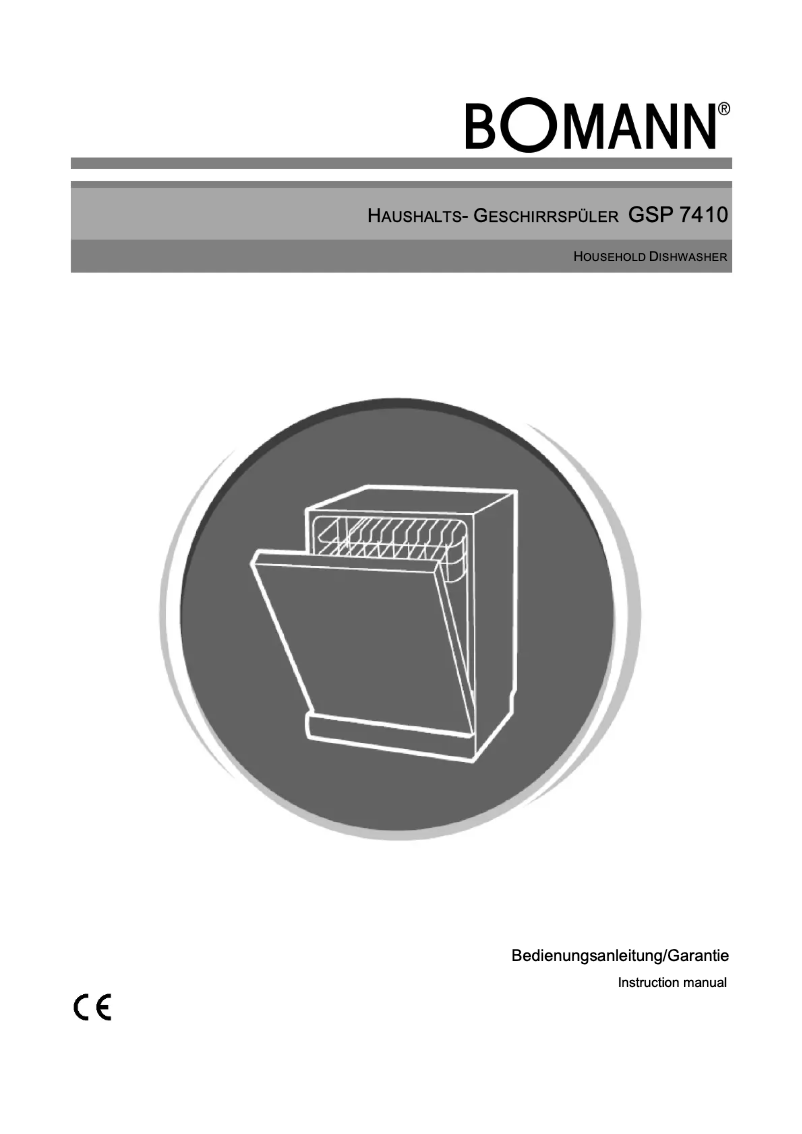 Page n°1 - Manuel utilisateur Bomann GSP 7410