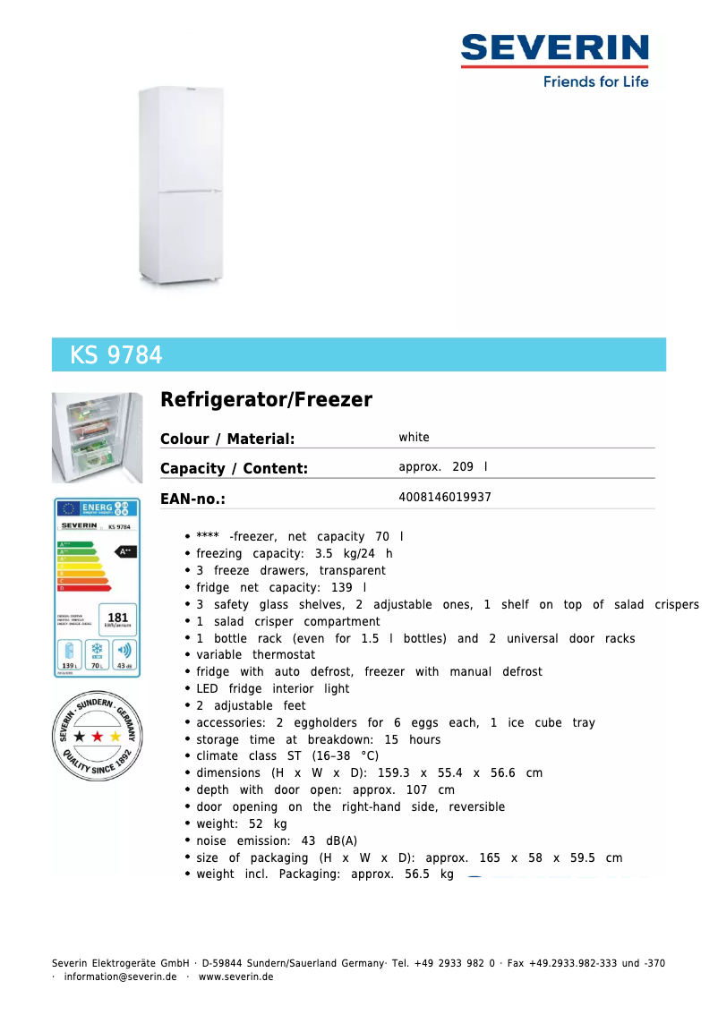 Image de la première page du manuel de l'appareil KS 9784