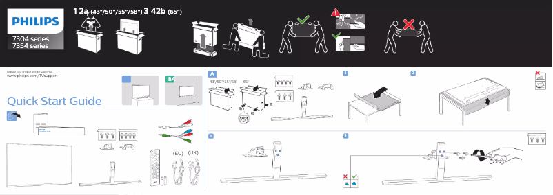 Imagen de la primera página del manual del dispositivo 43PUS7304