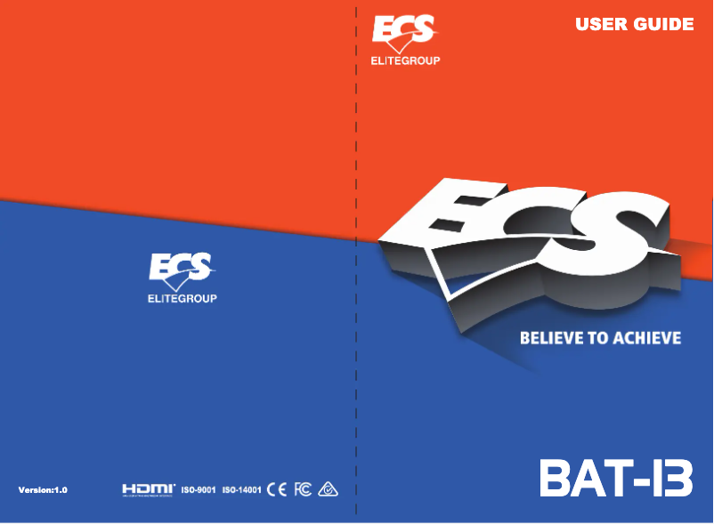 Page 1 de la notice Manuel utilisateur ECS BAT-I3