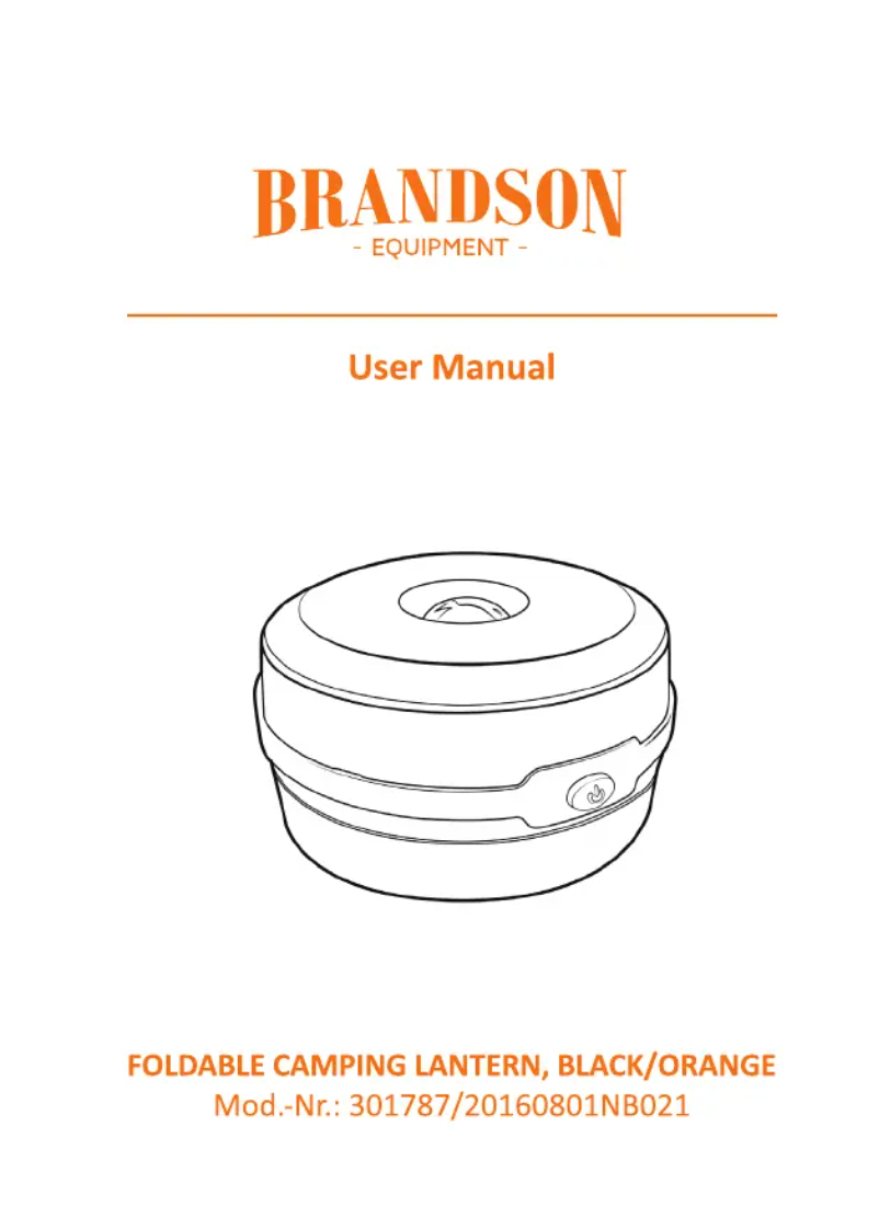 Page 1 de la notice Manuel utilisateur Brandson 301787